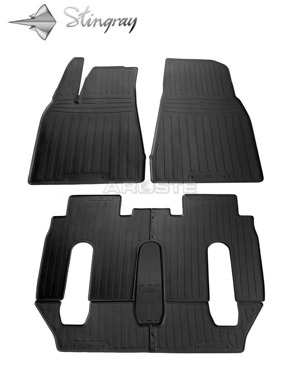 Коврики резиновые TESLA Model X 6 seats 2015->, 7 vnt.  /1050027